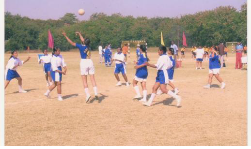 Ammi playing hand ball